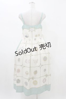 画像2: Jane Marple Dans Le Salon / Precious buttons strap dress  ミント H-26-01-25-1036-JM-OP-KB-ZH