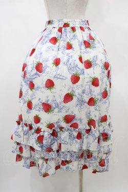 画像2: Jane Marple / A day in jouyフリルトリミングスカート  Blue×Silver grey H-26-01-25-1037-JM-SK-KB-ZH