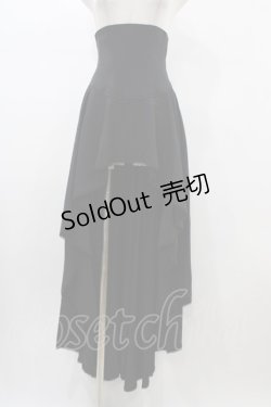 画像1: Moi-meme-Moitie / コルセットオーバースカート  黒 H-26-01-25-1040-MO-SK-KB-ZH