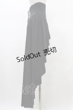 画像3: Moi-meme-Moitie / コルセットオーバースカート  黒 H-26-01-25-1040-MO-SK-KB-ZH