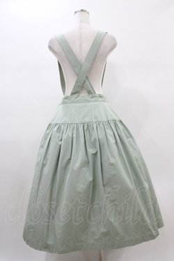 画像2: Jane Marple / Vintage Burberry Suspenders Skirt  ミントグリーン H-26-01-25-1042-JM-SK-KB-ZH