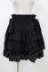 画像1: BPN / シフォンリボンフリルスカート  ブラック H-26-01-25-1044-GO-SK-KB-ZH (1)