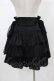 画像2: BPN / シフォンリボンフリルスカート  ブラック H-26-01-25-1044-GO-SK-KB-ZH (2)