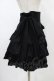 画像3: BPN / シフォンリボンフリルスカート  ブラック H-26-01-25-1044-GO-SK-KB-ZH (3)