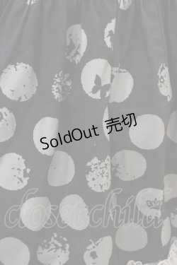 画像4: PUTUMAYO / シフォンレイヤードドットスカート  ブラック×グレー H-26-01-25-1045-PT-SK-KB-ZH