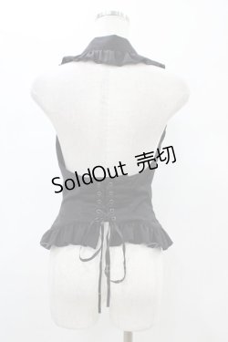 画像2: BPN / フリルホルターベスト  ブラック H-26-01-25-1047-GO-TO-KB-ZH