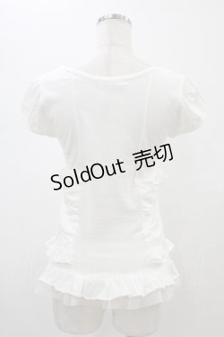 画像2: BPN / コルセット風カットソー  ホワイト H-26-01-25-1050-GO-TO-KB-ZH