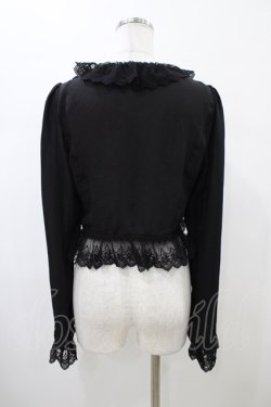 画像2: Moi-meme-Moitie / La Belle Roseボレロ  黒×黒レース H-26-01-25-1008-MO-TO-KB-ZH
