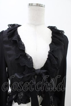 画像4: Moi-meme-Moitie / La Belle Roseボレロ  黒×黒レース H-26-01-25-1008-MO-TO-KB-ZH