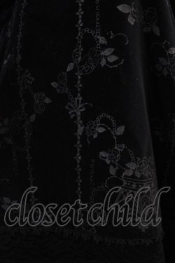 画像5: FRILL / レース切替プリント別珍コート  ブラック H-26-01-25-1009-HN-CO-KB-ZH