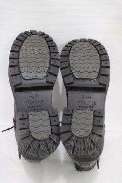 画像3: YOSUKE / 厚底ショートブーツ L ブラック H-26-01-25-1001-PU-SH-KB-ZH