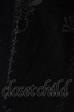 画像6: FRILL / レース切替プリント別珍コート  ブラック H-26-01-25-1009-HN-CO-KB-ZH