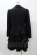 画像2: BPN / フリルロングジャケット  ブラック H-26-01-25-1010-GO-JA-KB-ZH (2)