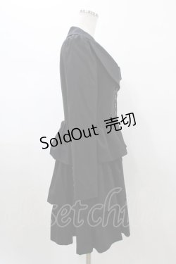 画像3: BPN / フリルロングジャケット  ブラック H-26-01-25-1010-GO-JA-KB-ZH