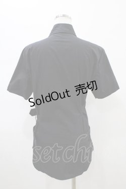 画像2: BPN FOR MEN / ベルテッドブラウス  ブラック H-26-01-25-1011-GO-BL-KB-ZH