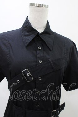 画像4: BPN FOR MEN / ベルテッドブラウス  ブラック H-26-01-25-1011-GO-BL-KB-ZH