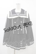DimMoire / REFLEM×DimMoire/ロゴ刺繍セーラーSET UP  黒×白 H-26-01-25-1014-0-OP-KB-ZH