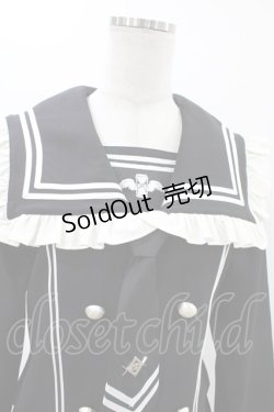 画像4: DimMoire / REFLEM×DimMoire/ロゴ刺繍セーラーSET UP  黒×白 H-26-01-25-1014-0-OP-KB-ZH