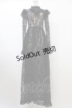 画像1: KILL STAR / Enmity Maxi Dress XS ブラック H-26-01-25-1015-SL-OP-KB-ZH