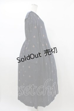 画像3: Jane Marple / British jacquard tablier dress  ネイビー H-26-01-25-1016-JM-OP-KB-ZH