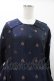 画像4: Jane Marple / British jacquard tablier dress  ネイビー H-26-01-25-1016-JM-OP-KB-ZH (4)