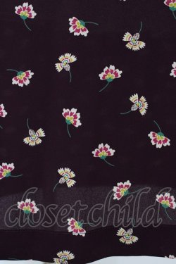 画像5: Jane Marple Dans Le Salon / Floating flowers afternoon dress  ワイン H-26-01-25-1017-JM-OP-KB-ZH