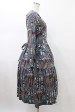 画像3: Jane Marple / Painting Kitティアードドレス  スティールブルー H-26-01-25-1018-JM-OP-KB-ZH (3)