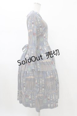 画像3: Jane Marple / Painting Kitティアードドレス  スティールブルー H-26-01-25-1018-JM-OP-KB-ZH
