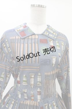 画像4: Jane Marple / Painting Kitティアードドレス  スティールブルー H-26-01-25-1018-JM-OP-KB-ZH
