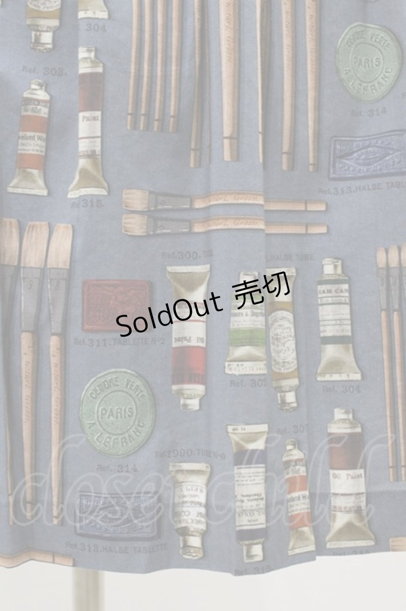 画像5: Jane Marple / Painting Kitティアードドレス  スティールブルー H-26-01-25-1018-JM-OP-KB-ZH (5)