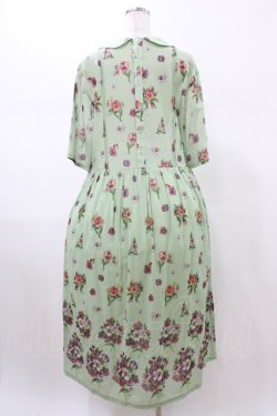 画像2: Jane Marple Dans Le Salon / Viola gardenラウンドカラードレス  シトロングリーン H-26-01-25-1019-JM-OP-KB-ZH