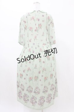 画像2: Jane Marple Dans Le Salon / Viola gardenラウンドカラードレス  シトロングリーン H-26-01-25-1019-JM-OP-KB-ZH