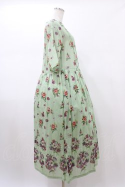 画像3: Jane Marple Dans Le Salon / Viola gardenラウンドカラードレス  シトロングリーン H-26-01-25-1019-JM-OP-KB-ZH