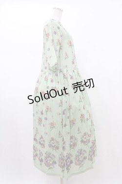 画像3: Jane Marple Dans Le Salon / Viola gardenラウンドカラードレス  シトロングリーン H-26-01-25-1019-JM-OP-KB-ZH