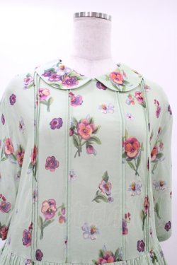 画像4: Jane Marple Dans Le Salon / Viola gardenラウンドカラードレス  シトロングリーン H-26-01-25-1019-JM-OP-KB-ZH