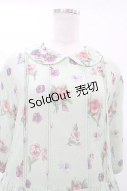 画像4: Jane Marple Dans Le Salon / Viola gardenラウンドカラードレス  シトロングリーン H-26-01-25-1019-JM-OP-KB-ZH