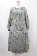 Jane Marple / Tea for two fluffy dress  ブルーグレー H-26-01-25-1020-JM-OP-KB-ZH
