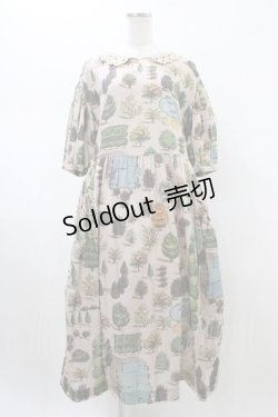 画像1: Jane Marple Dans Le Salon / The grand houseフラッフィードレス  ピンクベージュ H-26-01-25-1023-JM-OP-KB-ZH