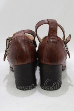 画像3: Jane Marple / トゥリボンのWストラップシューズ L ダークブラウン H-26-01-25-059-JM-SH-KB-ZH