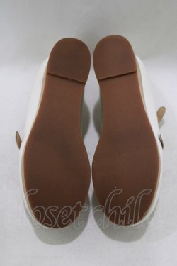 画像4: Jane Marple / ウッドソール2ストラップシューズ S ホワイト H-26-01-25-062-JM-SH-KB-ZH