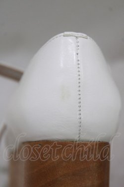 画像5: Jane Marple / ウッドソール2ストラップシューズ S ホワイト H-26-01-25-062-JM-SH-KB-ZH