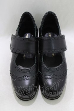 画像1: Jane Marple / ワイドストラップメリージェーン S ブラック H-26-01-25-063-JM-SH-KB-ZH