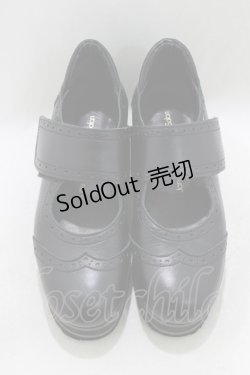 画像1: Jane Marple / ワイドストラップメリージェーン S ブラック H-26-01-25-063-JM-SH-KB-ZH