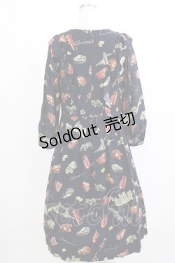 画像3: Jane Marple Dans Le Salon / The good oldフリルヨークドレス  ネイビー H-26-01-25-006-JM-OP-KB-ZH