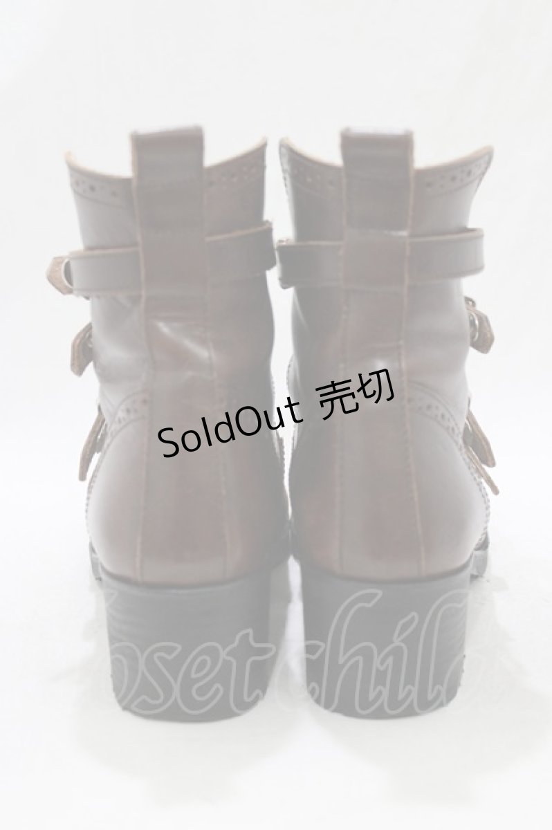 画像3: Jane Marple / 4ストラップシューズ S ブラウン H-26-01-25-064-JM-SH-KB-ZH (3)