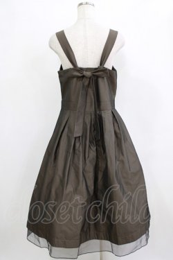 画像3: Jane Marple / Violin embroideryストラップドレス  ブロンズ H-26-01-25-001-JM-OP-KB-ZH