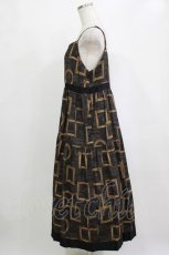 画像2: Jane Marple / Eternal Framesストラップドレス  チャコールグレー H-26-01-25-009-JM-OP-KB-ZH (2)