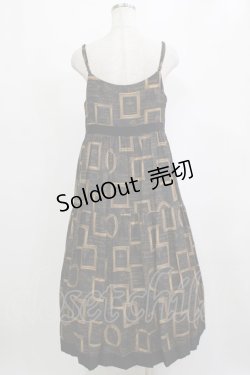 画像3: Jane Marple / Eternal Framesストラップドレス  チャコールグレー H-26-01-25-009-JM-OP-KB-ZH