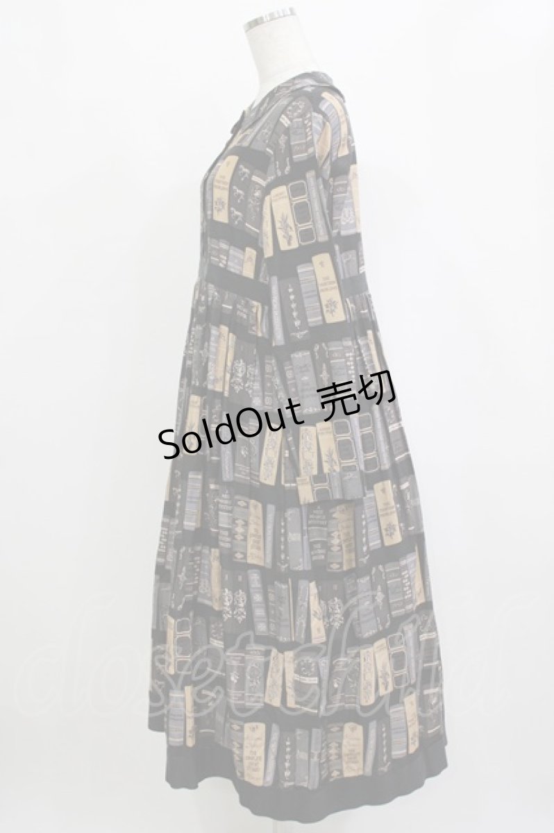 画像2: Jane Marple / Agatha’s libraryブックワームドレス  チャコールグレー H-26-01-25-010-JM-OP-KB-ZH (2)