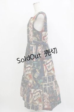 画像2: Jane Marple / All You Need Is Loveタブリエドレス  ネイビー H-26-01-25-011-JM-OP-KB-ZH